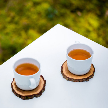 Set 4 posavasos madera de roble Rio lindo