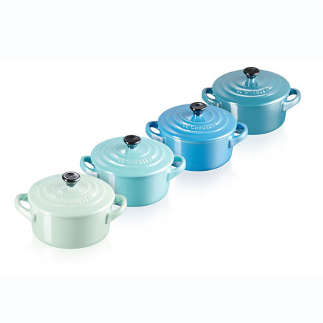 Set di 4 mini cocottes rotonde di Le Creuset