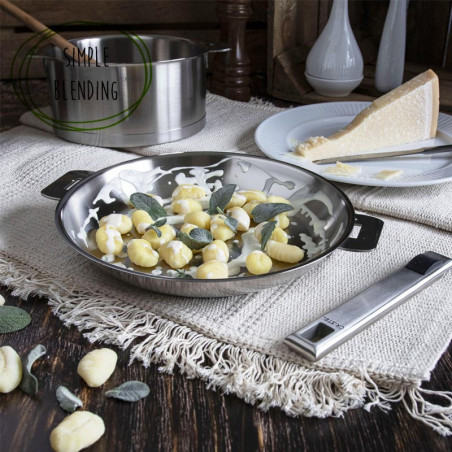 Sartén Strate de Cristel con mango amovible Sartén Strate de Cristel con mango amovible