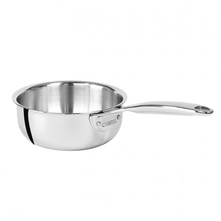 Dettaglio della casseruola Castel Pro serie professionale di Cristel France. Dettaglio della casseruola Castel Pro serie professionale di Cristel France.
