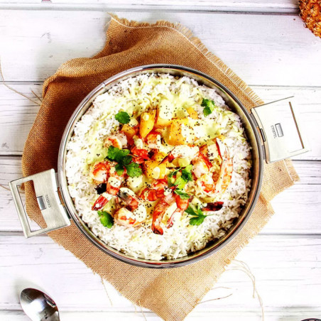 Sauté aus Edelstahl von Strate Cristel Serie