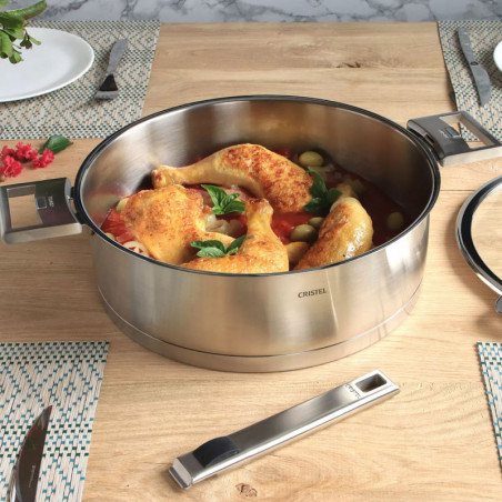 Sauté de acero inoxidable serie Strate de Cristel