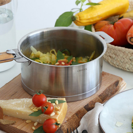 Cocotte en acier inoxydable Cristel série Strate