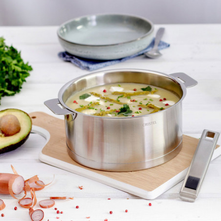 Kasserolle Cristel Strate Serie aus Edelstahl Kasserolle Cristel Strate Serie aus Edelstahl