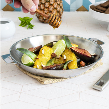 Padella in acciaio inox Strate di Cristel