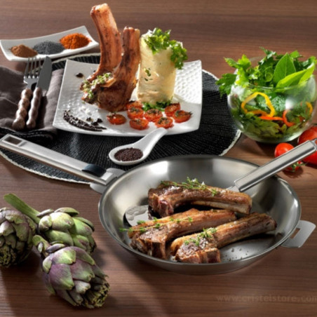 Strate-Pfanne aus Edelstahl von Cristel