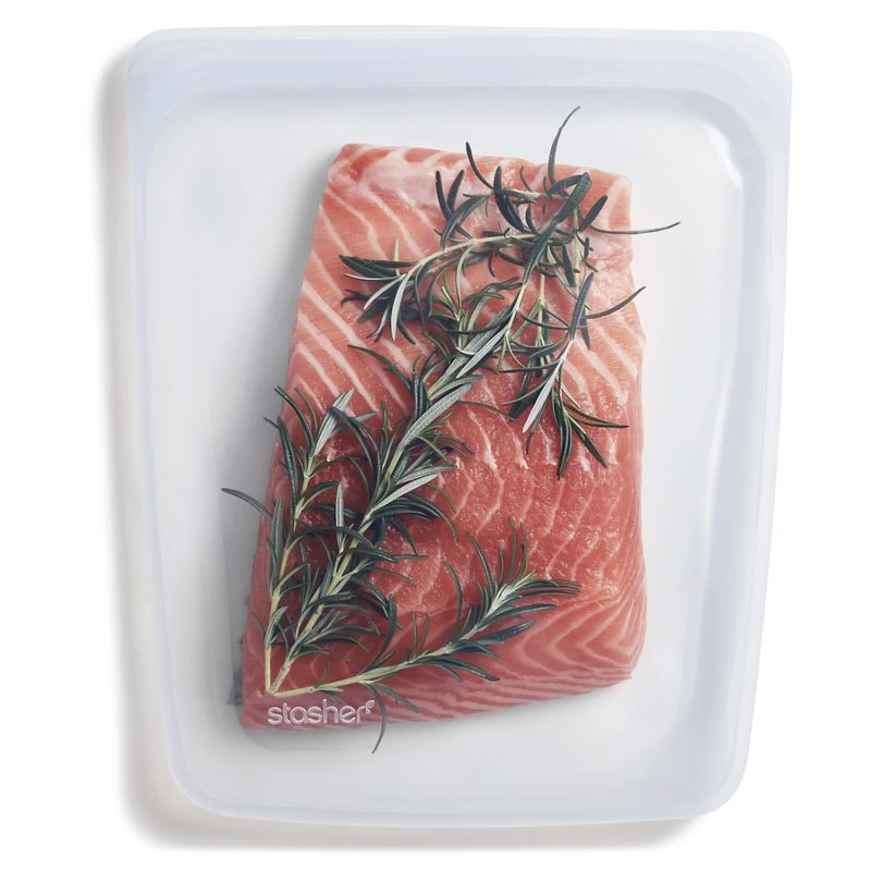 Sac Stasher en silicone reutilisable pour la cuisine sans produits toxiques