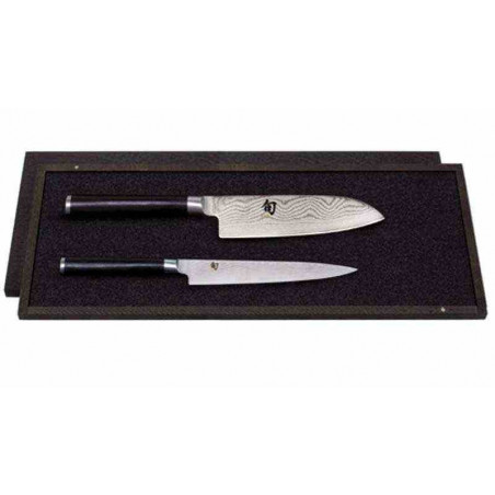 Kai Santoku Mes & Fileermes Set in geschenkverpakking