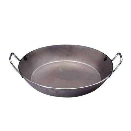 Paellera alta de hierro al carbono de Buyer