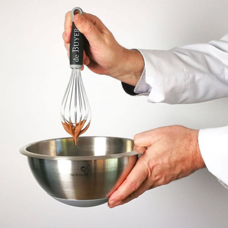 Bol de cuisson rond en acier inoxydable Buyer avec base en silicone