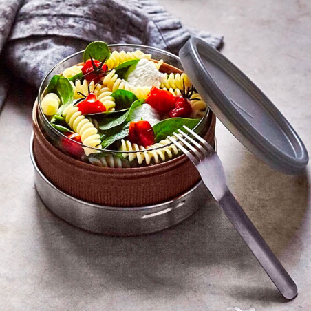 Recipiente em vidro para lanche Black+Blum