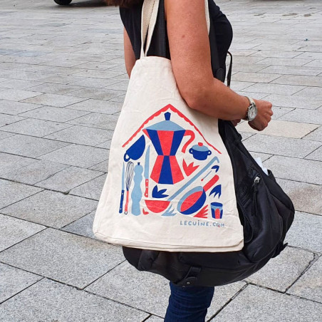 Saco em tecido Tote Bag Lecuine