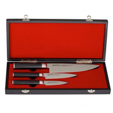 MO-V Samura 3 Couteaux Coffret cadeau présentation en boîte