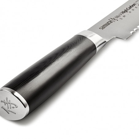Detalle filo dentado de Cuchillo de pan MO-V Samura