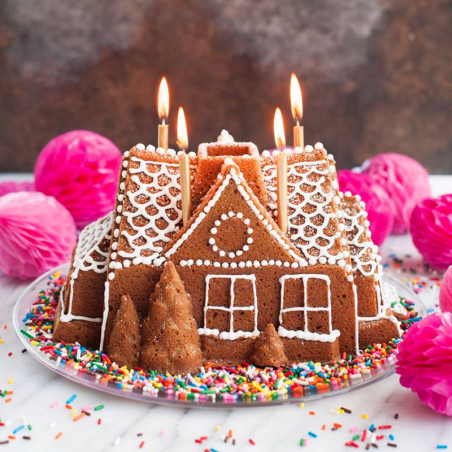 Molde Gingerbread House Bundt de Nordic Ware