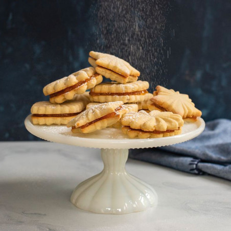 Mooie geplooide koekjesstempels Nordic Ware