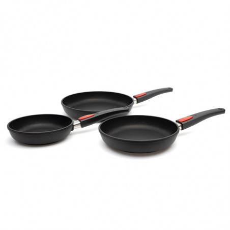 Pakket 3 Titanium inductiekoekenpannen Woll + Gratis cadeau Pakket 3 Titanium inductiekoekenpannen Woll + Gratis cadeau