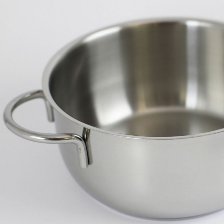 Système de cuisson à la vapeur avec casserole et panier, avec couvercle Cristel