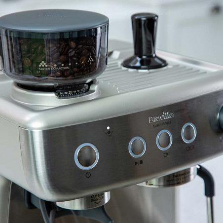 Detalle superior de la cafetera breville Barista Max