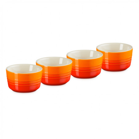 Set 4 mini ramekines Le Creuset