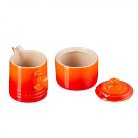 Set lechera y azicarero Le Creuset cereza