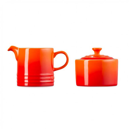 Set lechera y azicarero Le Creuset cereza