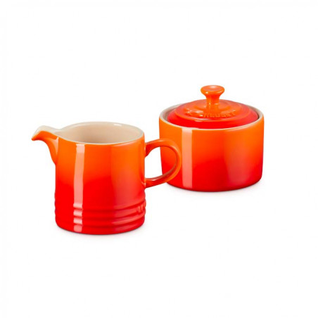 Set lechera y azicarero Le Creuset cereza
