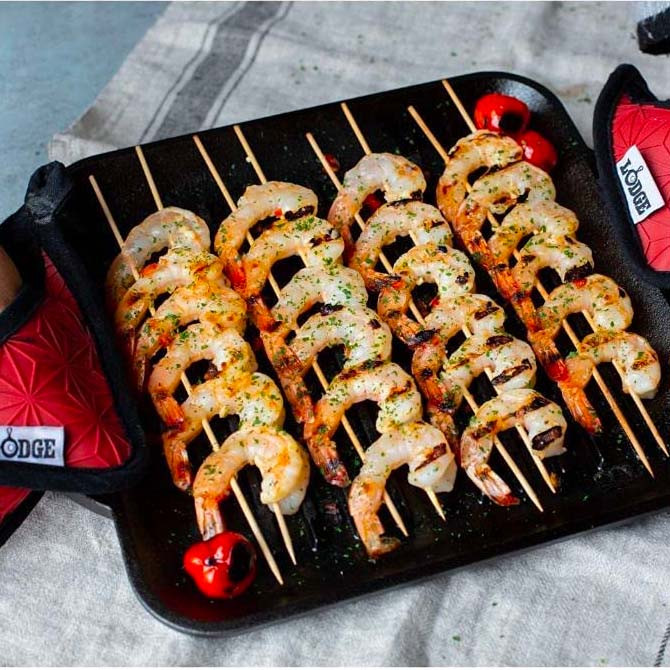 STAUB Gril En Fonte Avec Double Poignée, Carré, 28 X 28 Cm, Gris