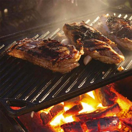 Parrilla rectangular reversible de hierro fundido Lodge