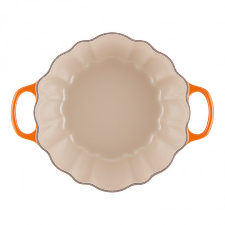 Le Creuset limited edition pompoenpot met geëmailleerd ijzeren binnenzicht