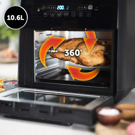 Breville Heißluftfritteuse mit Halogen-Rotisserie