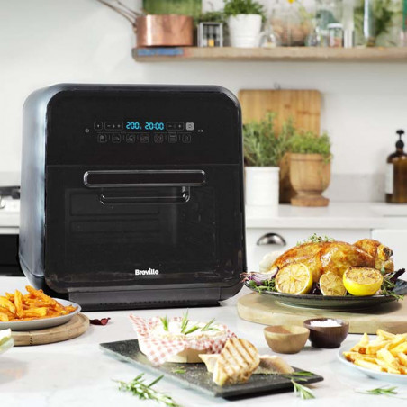Breville Heißluftfritteuse mit Halogen-Rotisserie