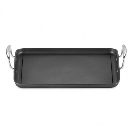 Le Creuset griglia rettangolare liscia antiaderente con maniglie
