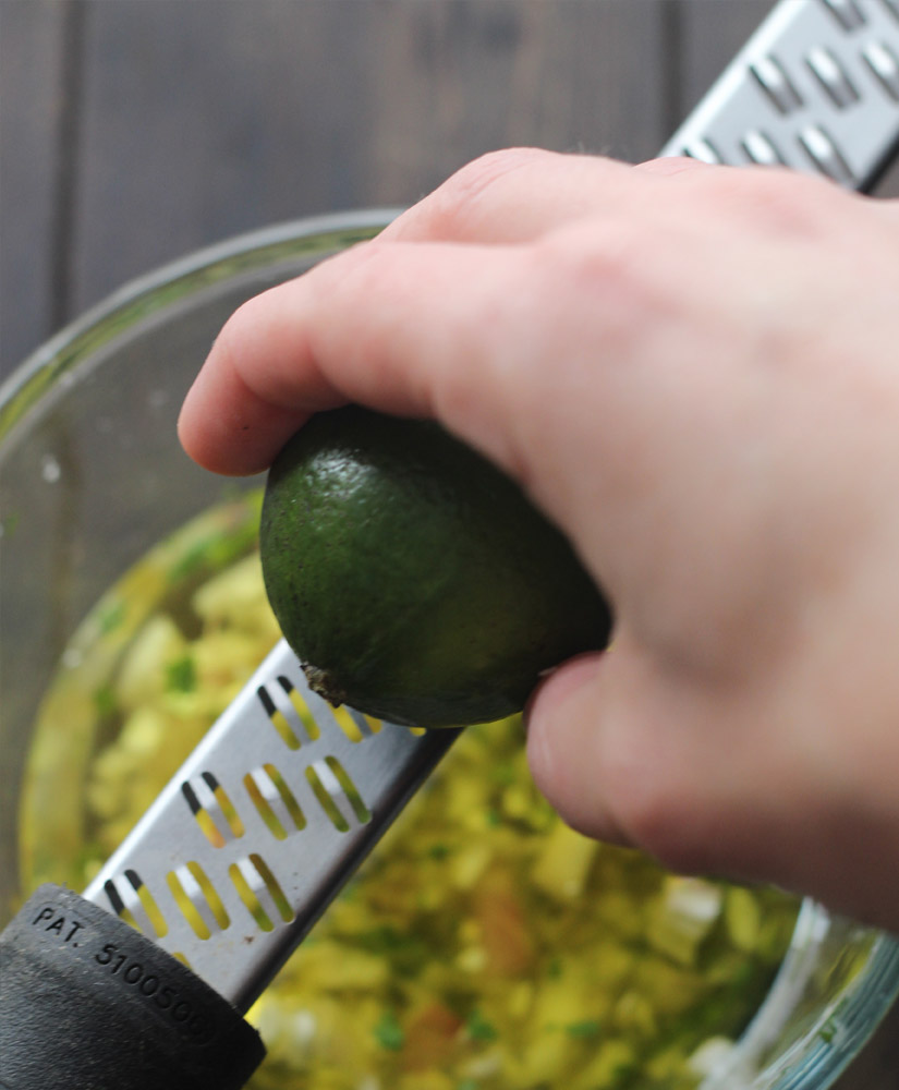 Preparando la vinagreta