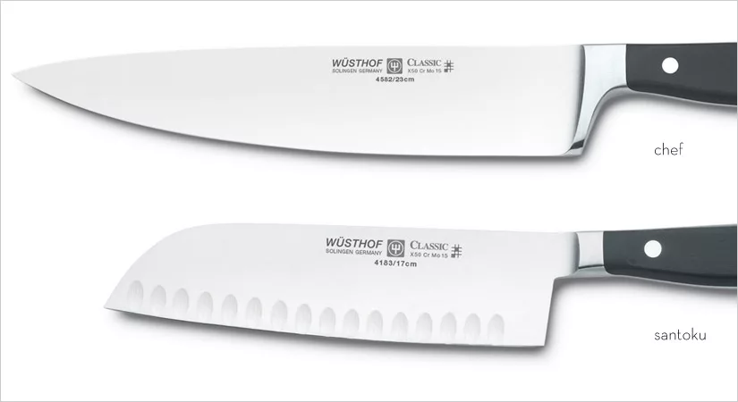 Comparativa chef y santoku