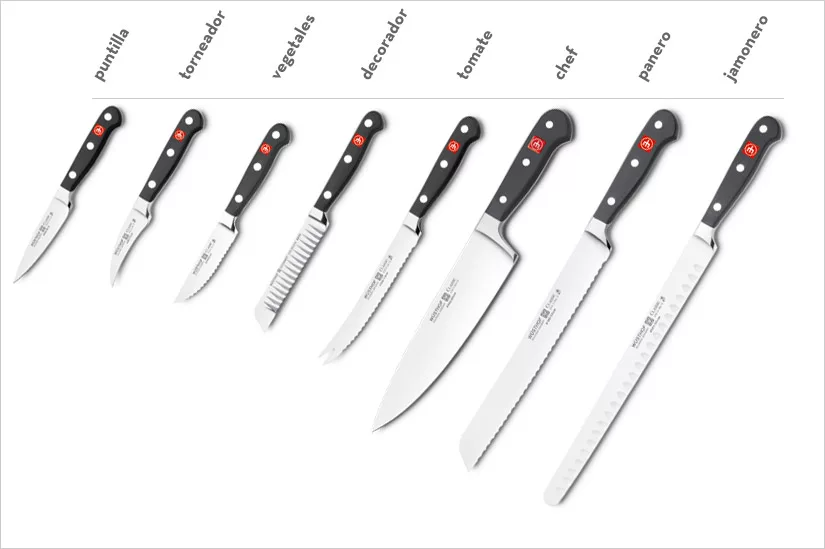 Modelos de cuchillos Wüsthof Classic