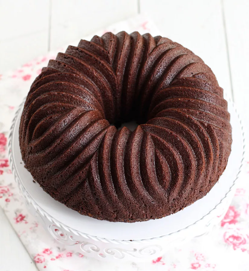 Bundt cake horneado en un molde Bavaria de Nordic Ware