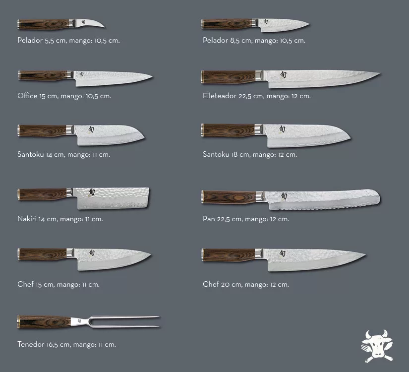 Colección completa cuchillos Shun Premier