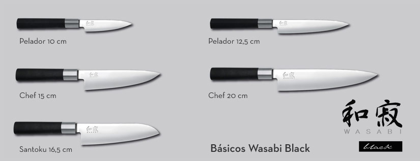 Cuchillos Wasabi Black de Kai