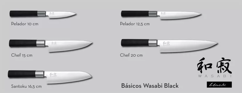 Cuchillos Wasabi Black de Kai
