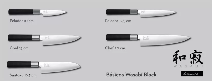 CUCHILLOS JAPONESES WASABI BLACK 🔪 Kai