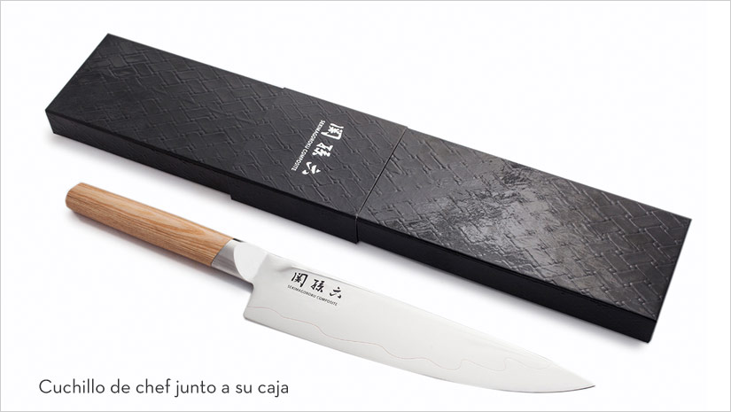 Cuchillo y caja de la serie Seki Magoroku