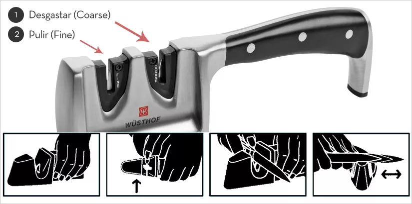 Paso a paso cómo afilar un cuchillo