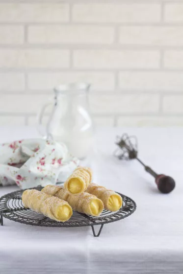 Unas cañas de crema en la cocina de Uno de dos