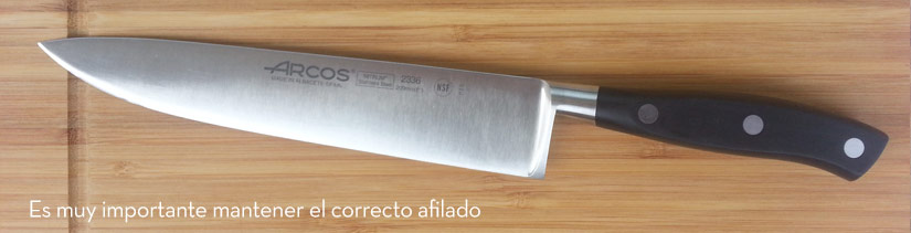 Como cuidar el afilado correcto
