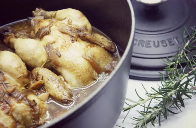 Pollo en cocotte receta