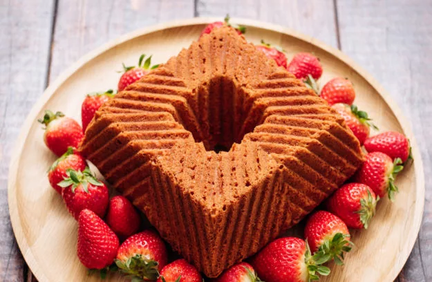 Bundt Cake de Fresas