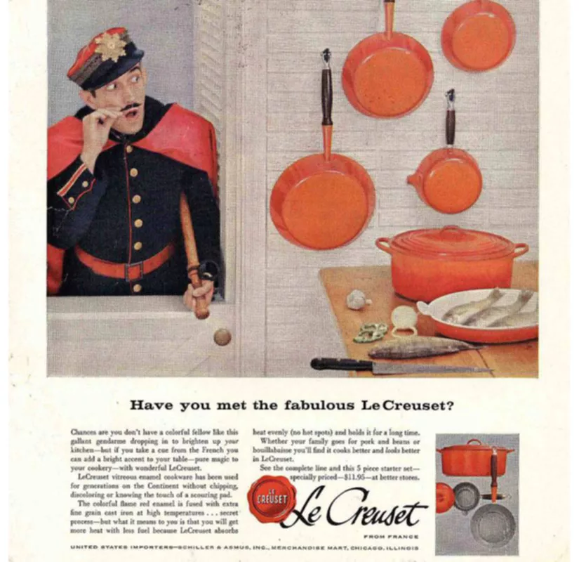 Cartel de Le Creuset en Estados Unidos