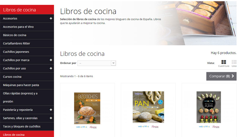 Libros de cocina en Lecuine