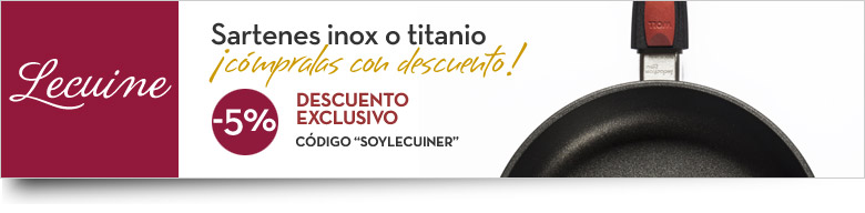 Comprar sartenes de acero inoxidable o titanio